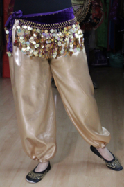 Shiny GOLDEN Harempants for ladies or gentlemen - one size fits S, M, L