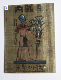 Postcards Egyptians wall painting from the tombs Pharaonic Glowcards - Cartes postales orientales pharaoniques