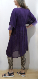 PAARSE, losse uniek, jurk, kaftan, lange, luchtige jurk - one size fits  M, L, XL, XXL, XXXL