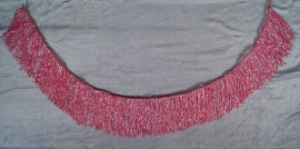 Beaded fringe PINK 10 cm heigh 90 cm long