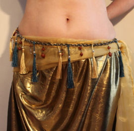 One size fits M, L, XL - Shiny 2-slit GOLDEN straight skirt - Jupe drapée, DORÉE à 2 fentes