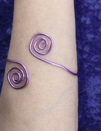 one size adaptable - Curly bracelet VIOLET - Bracelet serpenté VIOLET