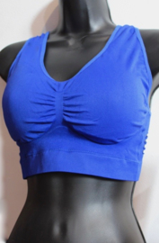 M, L, XL - Stretch, seamless, sleeveles Bra top with butterfly back  MINT, SKIN, BLUE, WHITE, BLACK,GREY - Top sportif avec un papillon sur le dos