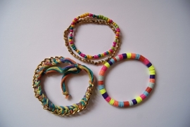 Ibiza "Rainbow" 4-piece bracelet set - 4 bracelets "Arc en ciel"