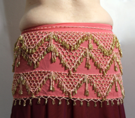 Kralengordel  (VIEUX) ROSE GOUD, handwerk uit Egypte