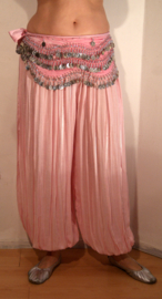 one size - Harempants cotton SOFT PINK - Saroual ROSE CLAIR pantalon harem 1001 Nuits