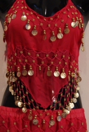 XS, S, M 36/38 - 3-piece Harem costume FUCHSIA BRIGHT PINK GOLD -  Costume 1001 Nuits Sérail ROSE FUCHSIA 3-pièces