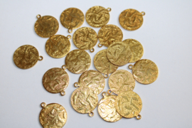 14 mm diameter 1 mm thick - GOLDEN coins external eye