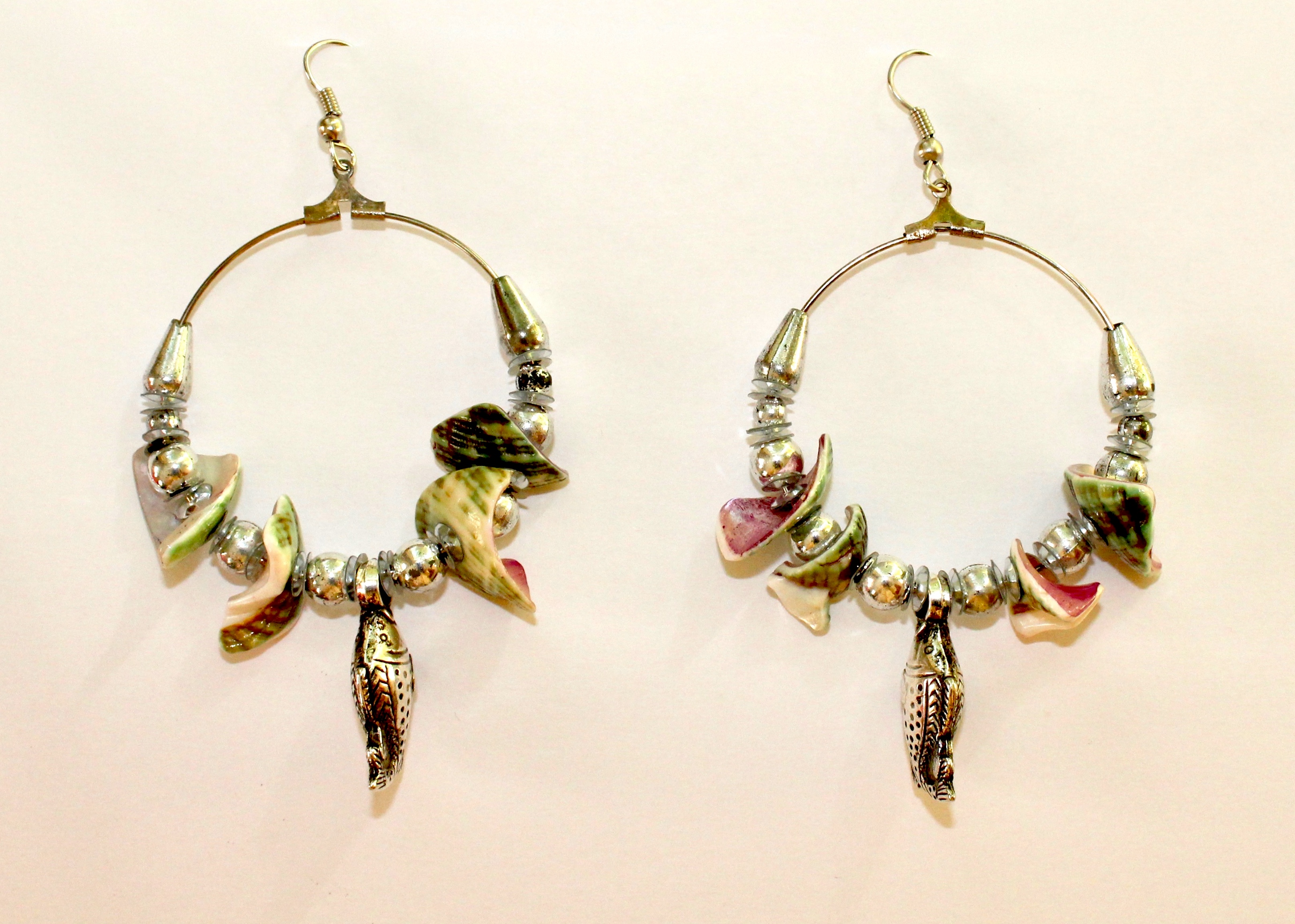 Lightweight Earrings "Abelone Sea Princess" - Boucles d'oreilles poids léger "Princesse de Mer"