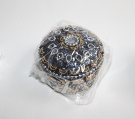 Round Glitter, mirrored boxes for surprise, mini gift box  - 5,2 cm diameter