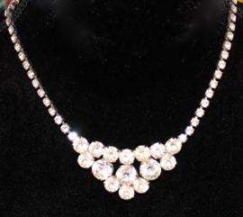 Glitter diamante rhinestones Necklace "Strass Only"