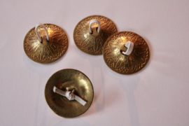 4 piece set of pharaonic lilies engraved GOLDEN finger cymbals -5,4 cm diameter