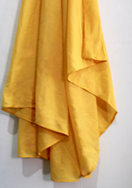 Halfronde GELE Sluier, niet transparant -  230 cm x 130 cm