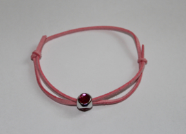 one size adaptable - "Third Eye" Leather Lace bracelet - Bracelet 3 ième oeil , lacet cuir,  Bohémien