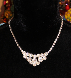 Glitter diamante rhinestones Necklace "Strass Only"