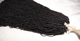 500grams BLACK beads on strings