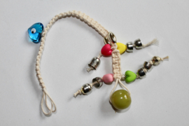 Bohemian Ibiza "The Naturals Bracelet" RED, BLUE, GREEN, PINK, YELLOW, macrame with hearts