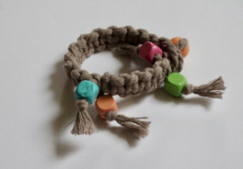 Unisex Bohemian Ibiza armband van katoen. Macramé armband van zacht katoen