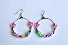 diameter 4 cm - Lightweight ME YOU earrings - Boucles d'oreilles poids léger ME YOU