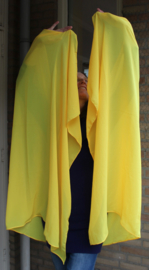 Rectangular veil YELLOW chiffon - 240 cm x 110 cm