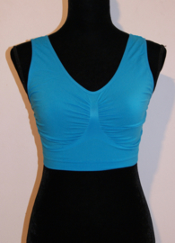 XL/ XXL - Comfortable, sleeveless stretch bra, seamless workout stretch top WHITE, BEIGE, PINK, LIGHT PINK, LIGHT BLUE, BLACK