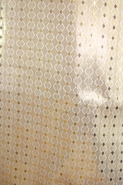 glanzend GOUDEN Sluier rechthoekig van GOUD LAMEE, met subtiel ruitjes dessin, niet doorzichtig - 98 cm x 240 cm