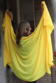 Sluier rechthoekig chiffon GEEL - veil rectangle chiffon YELLOW