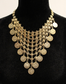Triangular GOLDEN coins necklace