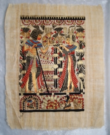 Originele Egyptische papyrus met faraonische afbeeldingen 3