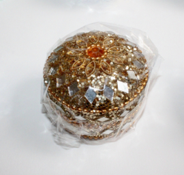 Glitterdoosjes cadeau doosjes - 5,5 cm diameter