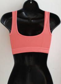 S/M L- Sleeveless stretch top RED, FLUORESC. ORANGE/ PINK, FUCHSIA, PURPLEBLUE, BRIGHT GREEN,WHITE,BLACK, TURQUOISE - Haut sportif stretch de danse