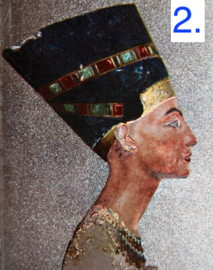 Postkaarten van Egyptische fresco's uit de konings graven  glimmende wenskaarten