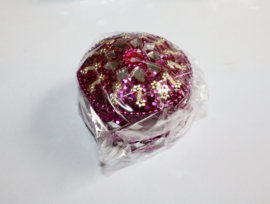 Round Glitter, mirrored boxes for surprise, mini gift box  - 5,2 cm diameter