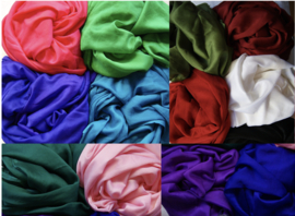 Sluier Sjaal Kunst Zijde 12 kleuren  - Veil Faux Silk 12 colors