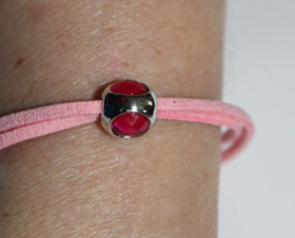 one size adaptable - "Third Eye" Leather Lace bracelet - Bracelet 3 ième oeil , lacet cuir,  Bohémien