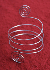 one size adaptable - Snake bracelet, goddess bracelet, spiral bracelet, curly bracelet, silver colored