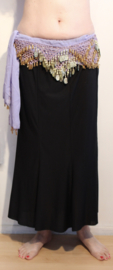 XL 42 44 - 8 Pannel skirt BLACK - Jupe cloche NOIR