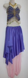 Asymmetrisch puntenrokje VIOLET PAARS - one size fits S, M, L, XL - size 36/38/40/42