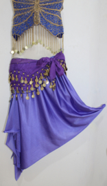 Asymmetrisch puntenrokje VIOLET PAARS - one size fits S, M, L, XL - size 36/38/40/42