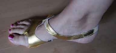 Buikdanssandalen GOUD - Bellydance Afro Sandals Shoes GOLD