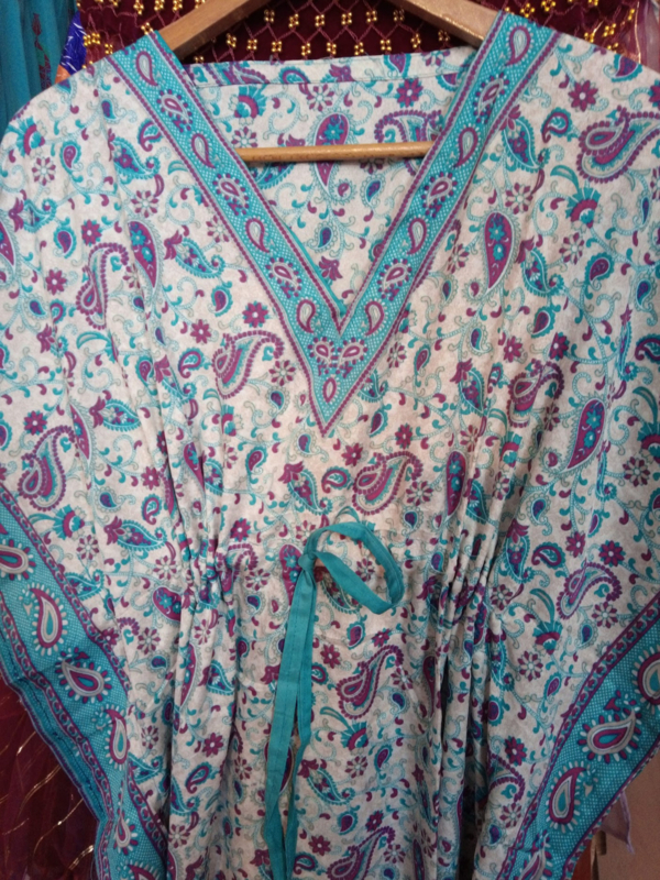 one size - TURQUOISE - Dresses sfifa Baladi band Robe | BLUE hijab Bellydance orientale, Saidi BLEUE Boutique Galabyya, rimmed - Buikdanswinkel-webshop djellebia overdress, BLUE oriental | 