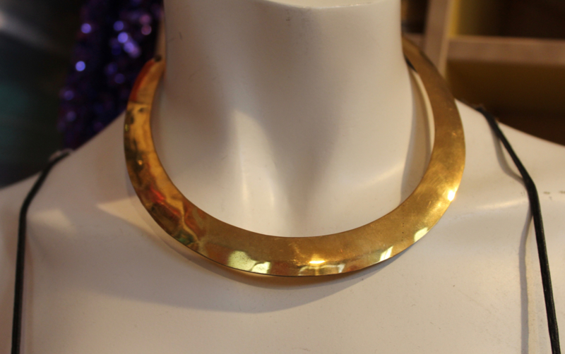 Halssnoer Faraonisch volledig GOUD kleurig - Choker  - Choker Necklace Pharaonic GOLD colored