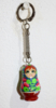 Sleutelhanger mini Matroesjka ROOD GROEN cadeau keyring