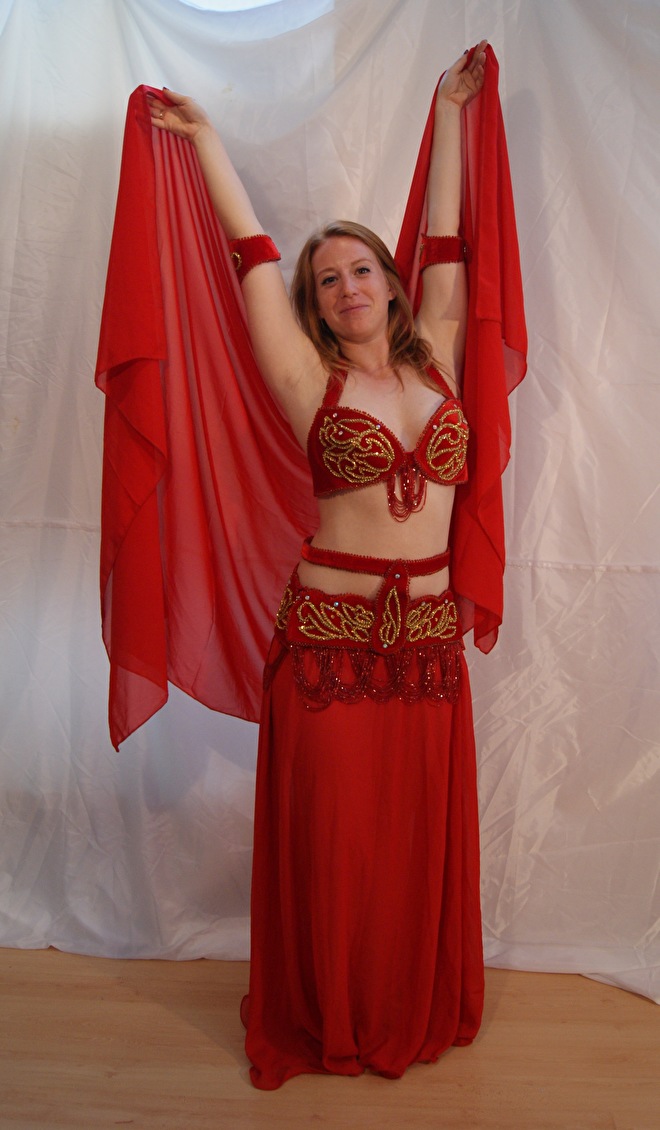 kostuum Egypte rood