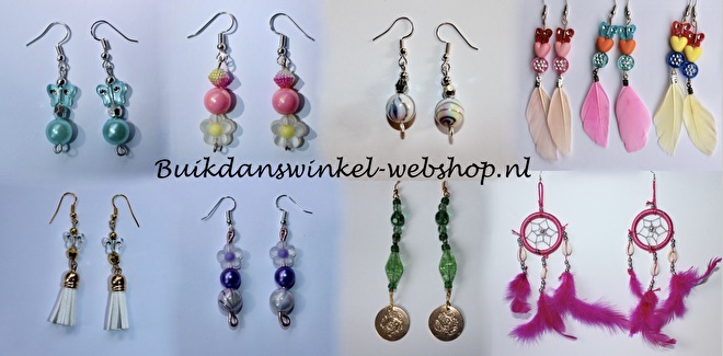 oorbellen buikdanswinkel boho hippie chic bohemian