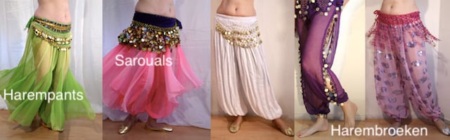 Harembroek pofbroek 1001 Nacht kostuum buikdans kleding SALE sarouel harempants