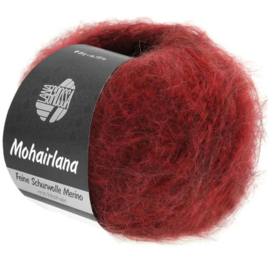 Mohairlana Donker rood 012