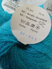 3 bollen Papillon Angorina Turquoise