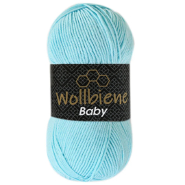 Wollbiene Baby Blauw 05