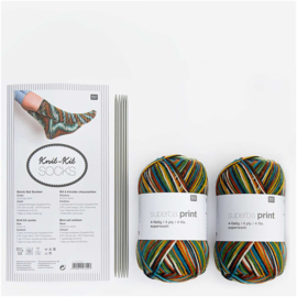 Knit Kit Socks Cadeau Set Lagune